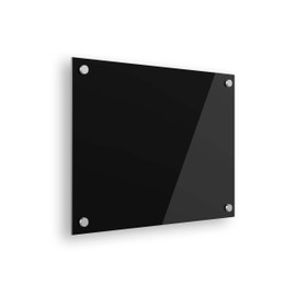 Ships Next Day, Made in USA - Acrylic Dry Erase Board | Non-Magnetic Dry Erase Board | Hanging Frameless White Board | Acrylic for Office, School and Home Walls | for Kids & Adults (Black - 24x30)