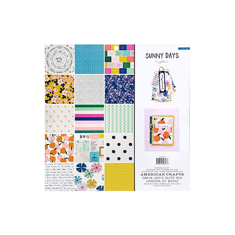 Crate Paper Papel PAD 12X12, Maggie Holmes Sunny Days