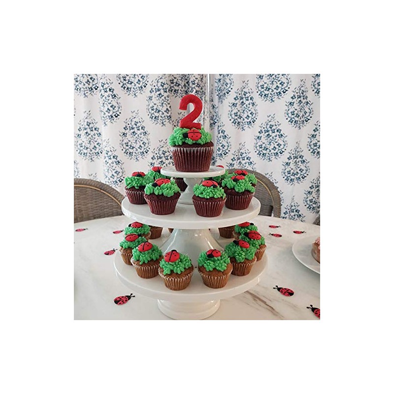 Set of 24 Royal Icing Edible Ladybugs - Cupcake Toppers