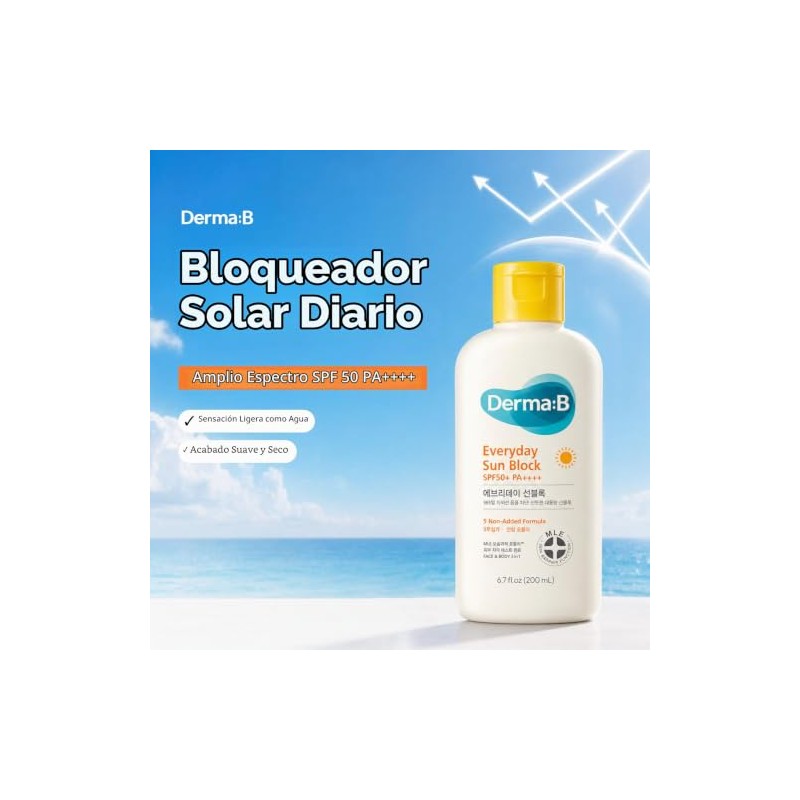 Derma B Everyday Sun Block Protector Solar De Gran Tamaño