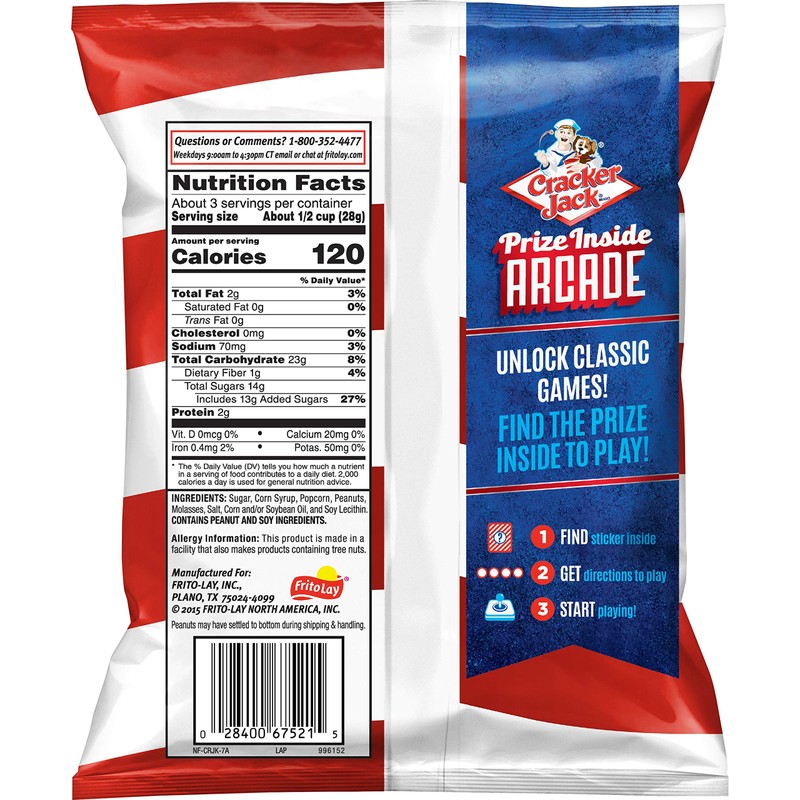 Cracker Jack 3.125oz Bags (28 Pack)