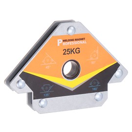 sourcing map Welding Magnetic Arrow Holder, 55LBS 45 90 135 Degree Angle Holding Power Welding Magnet with Hole for Metal Soldering Welding