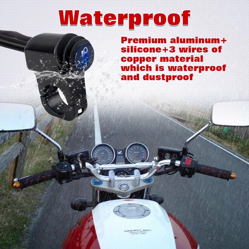 x xotic tech ATV Light Switch 12V Handlebar Switch Waterproof