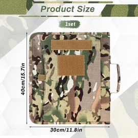 Dimeho Notebook Portfolio Detachable 3-Ring Binder Multi-Storage Pockets Durable Zipper Closure Planner Contains A4 Letter Paper or Professionals Outdoor Enthusiasts