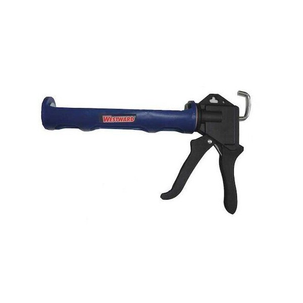 Westward 13J312 Dripless Caulk Gun, 10 Oz Container Size, Plastic,