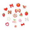 KitBeads 200Pcs Random Red Pink Nail Charms Heart Bowknot Star