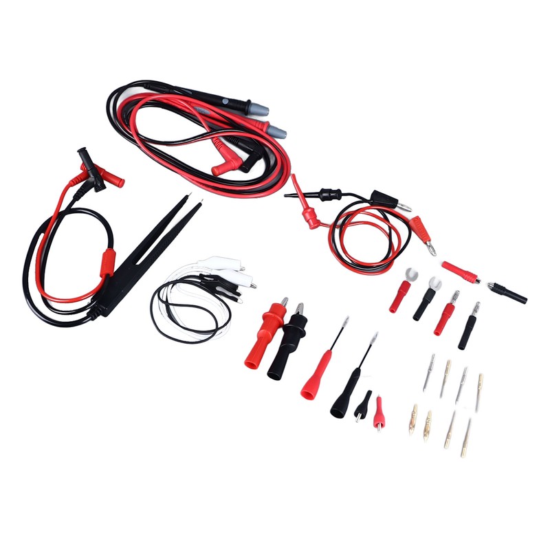 27Pcs Multimeter Test Set Electrical Hook Probes Multifunctional Replaceable Kit