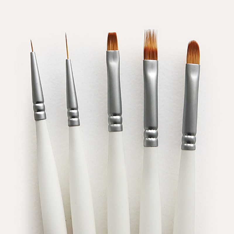 Yogurt gel nail brush 5-piece set + brush cap /