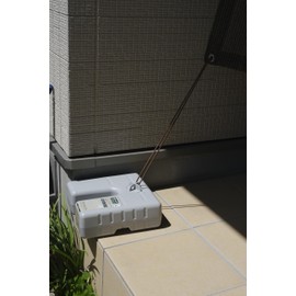 Tarp Awning Water Injection Type Weight 5L U Shape Multi-Weight Box Drying Stand for Signs Streamers Flags Fall Prevention Gray