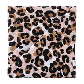 Mud Pie Muslin Swaddle, Leopard