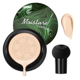 Base Maquillaje Cojín Aire Mushroom Head Cream Líquida Hidratante Corrector Larga Duración Cobertura Total Todo Tipo Piel Color Marfil