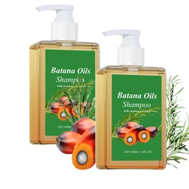 2pcs Batana Oil Shampoo,Organic Batana Oil for Hair Growth,Anti Hairs Loss, Eliminates Split Ends,Repairs Damaged Hair for Thickening Hair for Women and Men,100ML