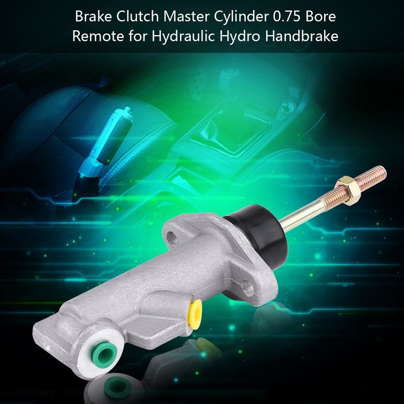 Qiilu Handbrake Master Cylinder, Aluminum Alloy Car Brake Clutch Master