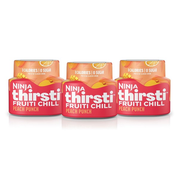 Ninja Ninja Thirsti Flavored Water Drops, FRUITI CHILL Peach Punch,