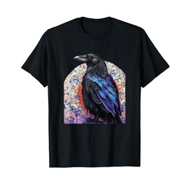 Crow and Raven Bird Lovers Mandala Style Design For Birders T-Shirt