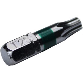 T25 (T-25) Torx/Star Driver Bit - Color Coded T25 x 1" Torx/Star Drive Bit for Screws and Fasteners Requiring T25 (T-25) Size Bit (EACH)
