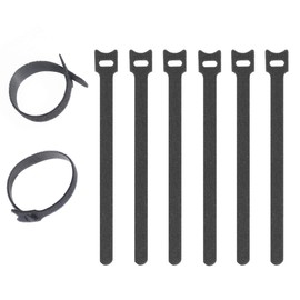 BEADNOVA Reusable Cable Straps Adjustable Cable Ties Cord Wire Organizer for Cord Management (8 Inches, 60 Pieces, Black)