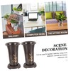SUPVOX Terracotta Orchid Pots 2 Pack Large Ceramic Planters Home
