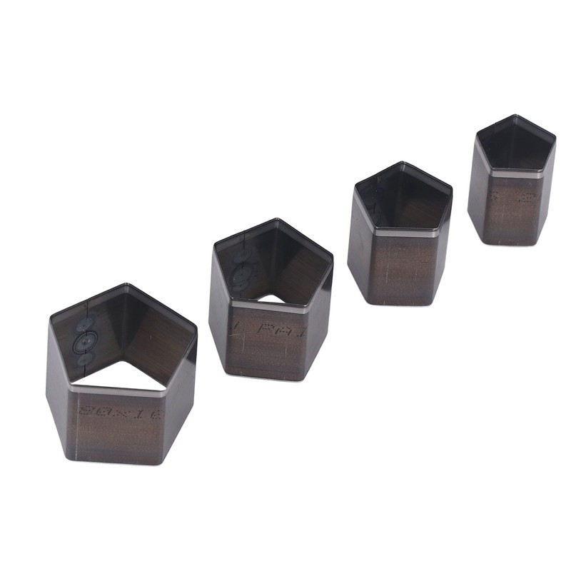 4Pcs Pentagon Cutting Punching Die Alloy Steel Leather Cutting Mold
