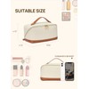 Telena Leather Make Up Bag Portable Travel Makeup Bag Waterproof