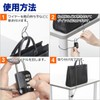Sanwa Direct 200-SL029BK Curl Cord Integrated Padlock Bag Saddle Anti-Theft