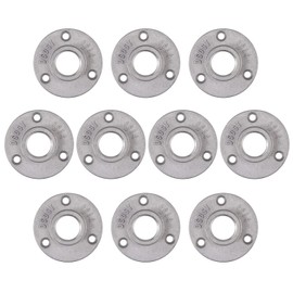 Bohaner Pipe Flange Silver Grey Pack of 10 Flange 3/4 Inch with 3 Holes BSP Metal Thread Flange Pipe Holder for Industrial Pipes Furniture Bar Restaurant Hotel and DIY Craft Decoration