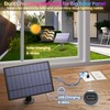 Larkvue 100FT(2x50FT) RGB Solar Outdoor String Lights with Remote, Multicolor&Warm