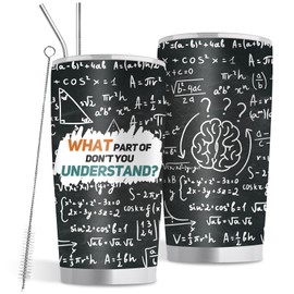 Goiicoln Irony Tumbler Gift, Math Teacher Gift, 20oz Math Travel Tumbler, Gifts for Teachers from Student, Funny Teachers Day Sarcastic Math Mugs Gift, 20oz Tumbler with Lid and Straw