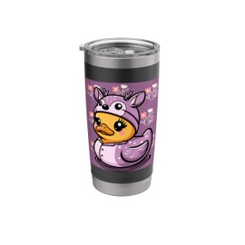 Deer Rubber Duck Fawn Stainless Steel Insulated Tumbler