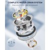 3-1/2 Inch Commercial Kitchen Sink Drain Assembly - Stainless Steel