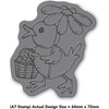 Azeeda A7 'Easter Flower Duck' Unmounted Rubber Stamp (RS00008921)