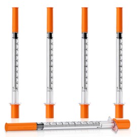 1ml/cc 31G Syringe 5/16 Inch (8mm) Lab Syringes, 100 Pack – Individually Sealed, for Home DIY Projects