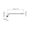 QWORK Car Spare Tire Lug Wrench for Jack, 13/16" High