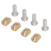 4 Sets Surfboard Screw Plate Copper Seawater Erosion Resistant Fins