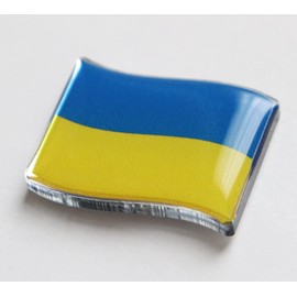 Ukraine Flag Pin Badge for Cheer, Friendship and Friendship Pins, Goods, Acrylic (Crystal Processing), Acrylic
