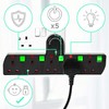 Duronic S125B 5 Way UK Plug Surge Protected Power Extension