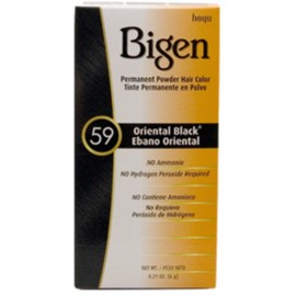 Bigen Permanent Powder Hair Color 59 Oriental Black 1 ea (Pack of 10)