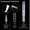 Paifeancodill Transparent Twist Pens, 6 Pack 3 ml Disposable Nail
