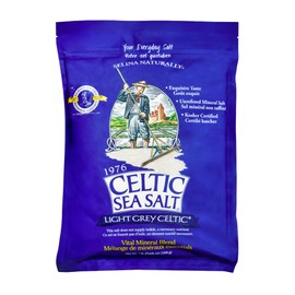 Celtic Sea Salt Light Grey Coarse – Unrefined Mineral Salt, 70+ Trace Minerals, Sustainably Harvested, GMP Certified – Cooking, Finishing, Hydration, Grinder Use – 5 lb Pouch