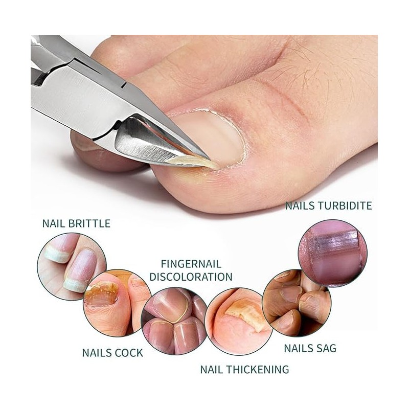 Cortaúñas Biselado, 2 PCS Manicura de pico de águila Nail