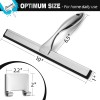 Netany Shower Squeegee, 10-Inch Silver Squeegee, All-purpose Stainless