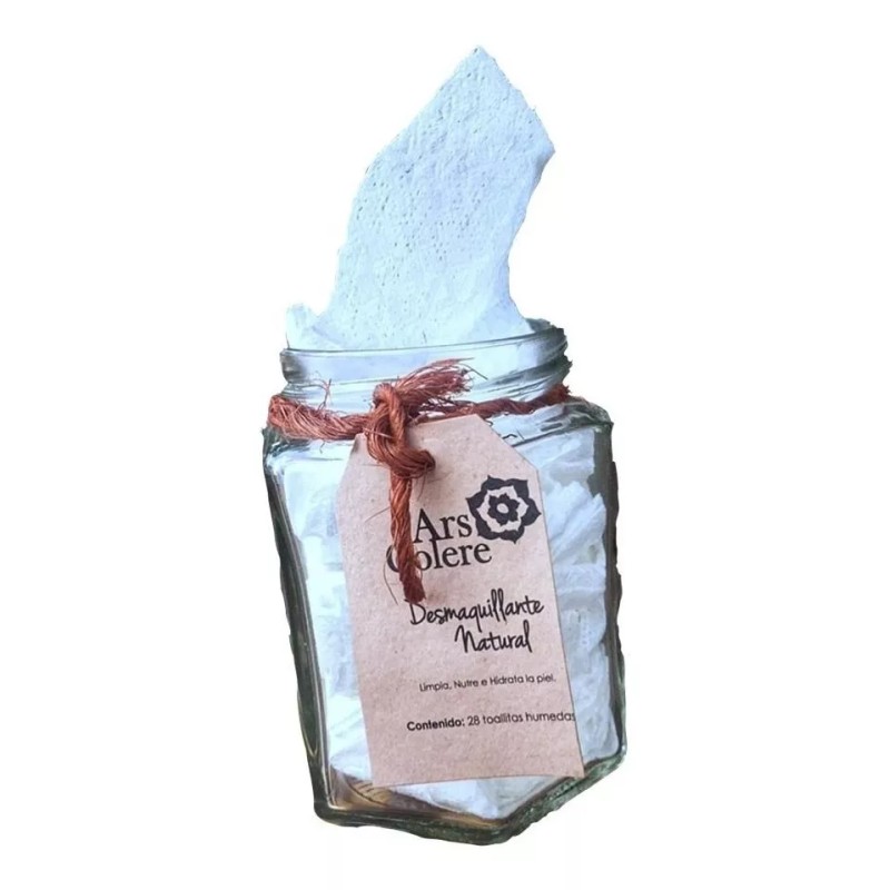 Ars Colere Desmaquillante Natural, 28 Toallitas Reutilizables