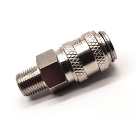 Rectus 21 Type - Quick Connector Female with 1/4" BSPT Male Threads Used on Water Fed Pole Systems