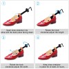 Kevenanna Pair Of Premium Professional 4-Way Wooden Shoe Trees, Wooden