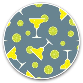 Awesome Vinyl Stickers (Set of 2) 15cm - Tropical Cocktail Lime Drink Bar Fun Decals for Laptops,Tablets,Luggage,Scrap Booking,Fridges #24552