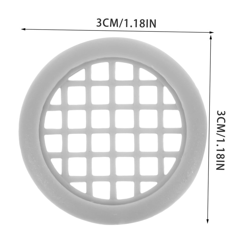 SHINEOFI 50Pcs Round Under Cabinet Air Vent Cover Decorative Soffit