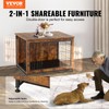 VEVOR Dog Crate Furniture, 38 inch Wooden Dog Crate with