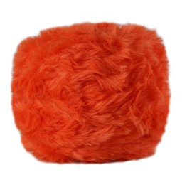 Trzzyan 3.5 Oz/Skein Plush Velvet Thread Cozy Fluffy Blanket Fur Yarn for Crafting Fancy Thread for Crocheting Weaving DIY Thick Weaving Creating Toys, Garments (1 skeins, Orange)