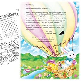 Letter and Activity Sheet Gift from Easter Bunny
