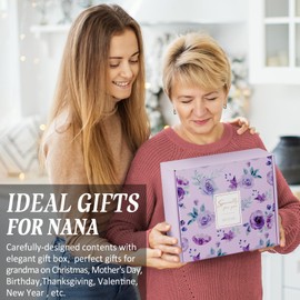 Grandma Gifts Nana Mothers Day Gifts for Grandma from Granddaughter Grandchildren Grandkids, Best Nana Gifts Basket Grandma Birthday Gifts for Grandmother, New Grandma Gifts w/ Tumbler Canvas Tote Bag